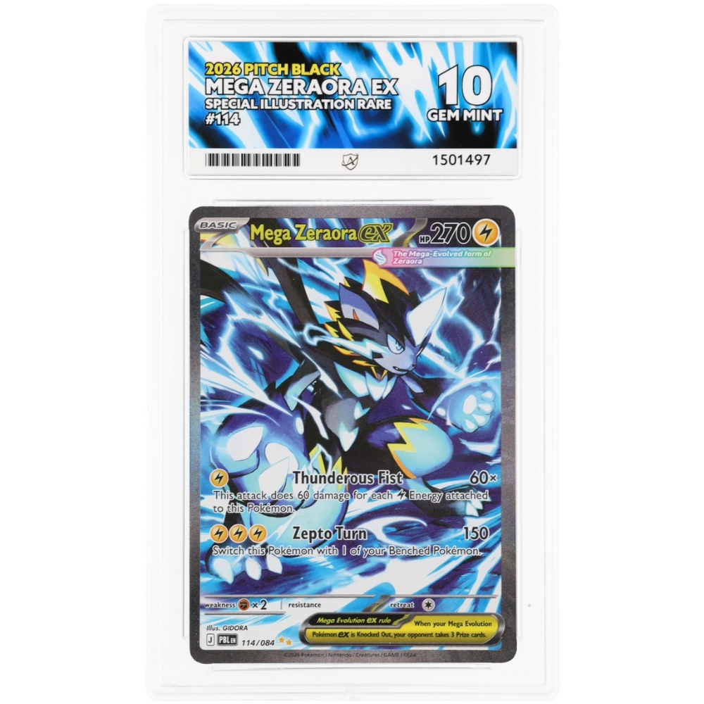 Mega Zeraora ex #114/084 Special Illustration Rare ACE 10 - Front