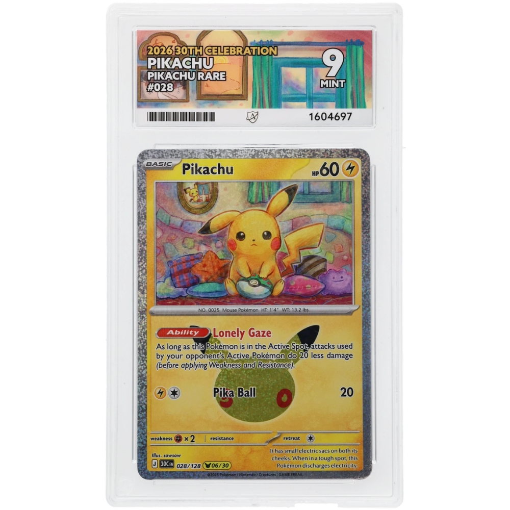 Pikachu #028/128 Pikachu Rare ACE 9 - Front
