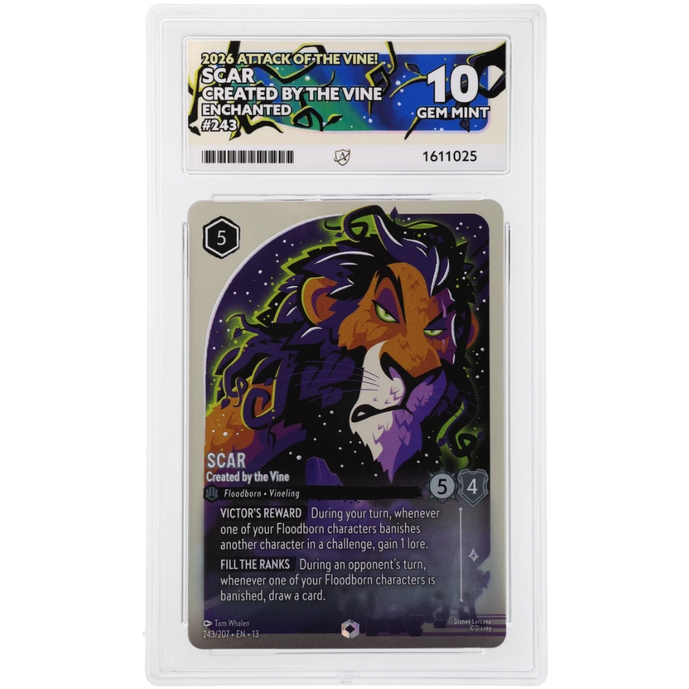Scar Created by the Vine #243/207 Enchanted ACE 10 - Front