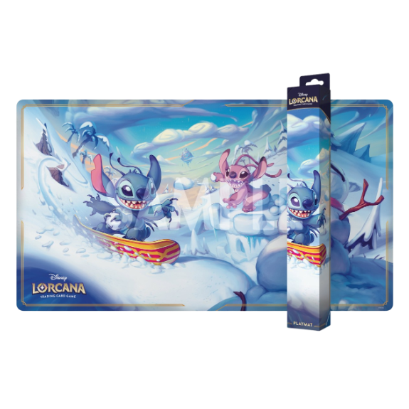 Lorcana Playmat Hyperia City Stitch and Angel Official Playmat