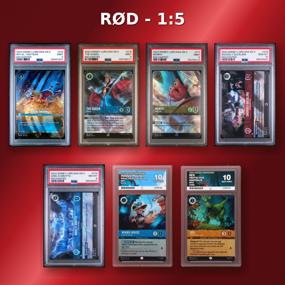 Lorcana Mystery røde graded hits