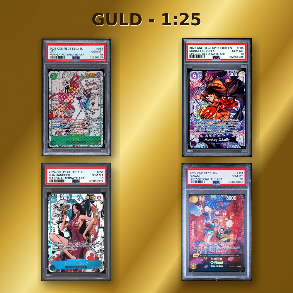 One Piece Mystery guld-hits PSA 10
