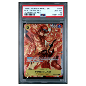 PORTGAS D. ACE #018 ALTERNATE ART PSA 10 - Front