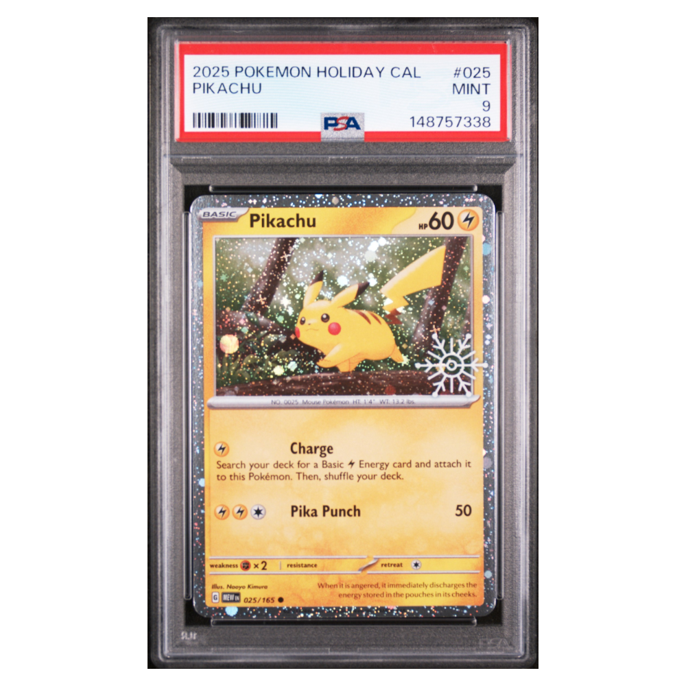 PIKACHU #025 PSA 9 - Front