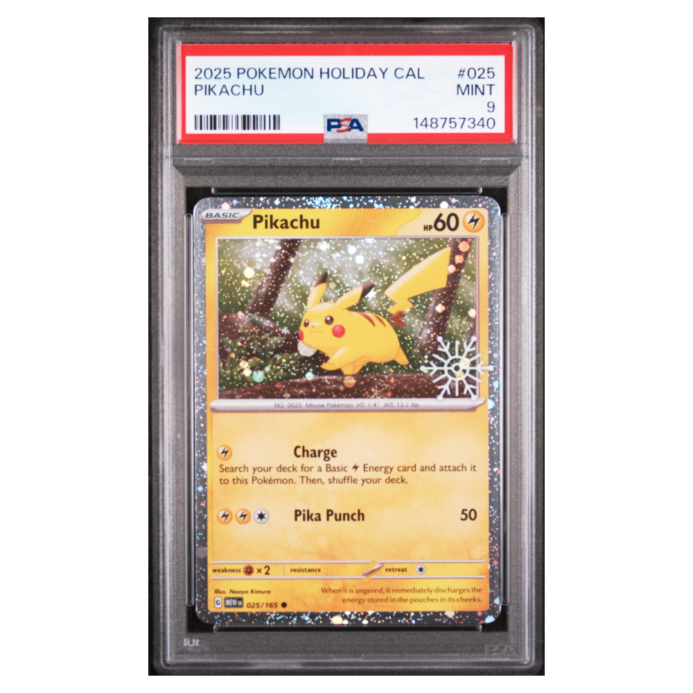 PIKACHU #025 PSA 9 - Front