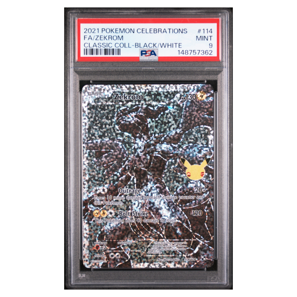 FA/ZEKROM #114 CLASSIC COLL-BLACK/WHITE PSA 9 - Front