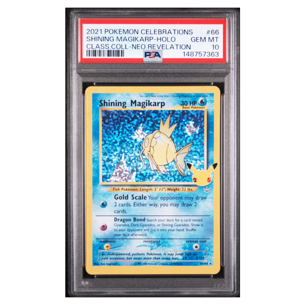 SHINING MAGIKARP-HOLO #66 CLASS.COLL-NEO REVELATION PSA 10 - Front