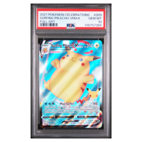 SURFING PIKACHU VMAX #009 FULL ART PSA 10 - Front
