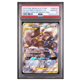 FA/LUCARIO & MLMTL.GX #SM192 PROMO-PWR.PRTNRSHP.TINS PSA 10 - Front