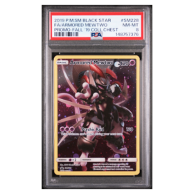 FA/ARMORED MEWTWO #SM228 PROMO-FALL '19 COLL.CHEST PSA 8 - Front
