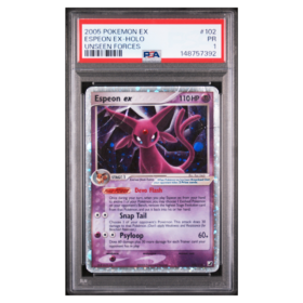ESPEON EX-HOLO #102 UNSEEN FORCES PSA 1 - Front