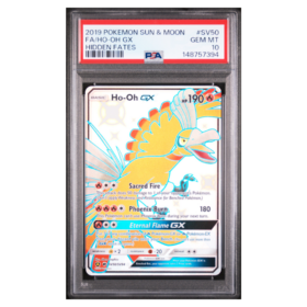 FA/HO-OH GX #SV50 HIDDEN FATES PSA 10 - Front
