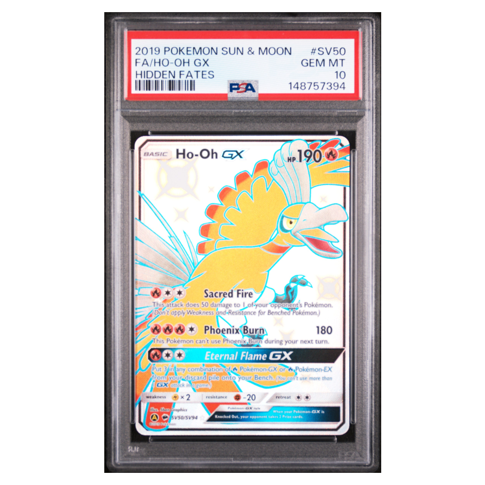 FA/HO-OH GX #SV50 HIDDEN FATES PSA 10 - Front