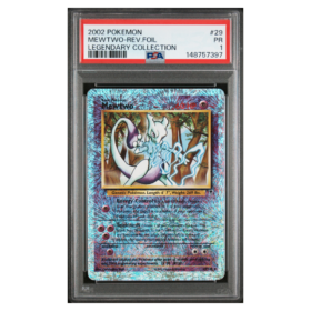 MEWTWO-REV.FOIL #29 LEGENDARY COLLECTION PSA 1 - Front