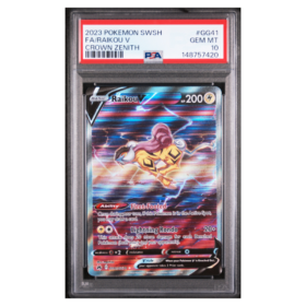 FA/RAIKOU V #GG41 CROWN ZENITH PSA 10 - Front