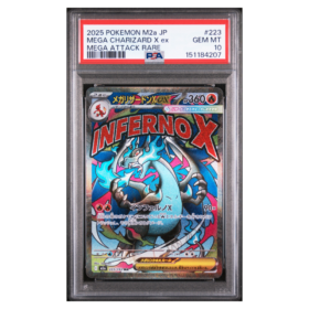 MEGA CHARIZARD X ex #223 MEGA ATTACK RARE PSA 10 - Front