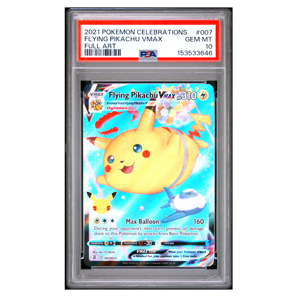FLYING PIKACHU VMAX #007 FULL ART PSA 10 - Front