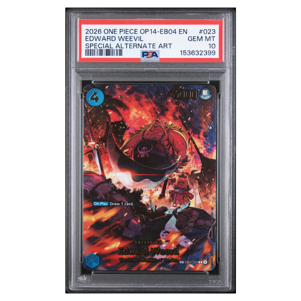 EDWARD WEEVIL #023 SPECIAL ALTERNATE ART PSA 10 - Front