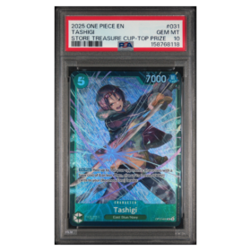 TASHIGI #031 STORE TREASURE CUP-TOP PRIZE PSA 10 - Front