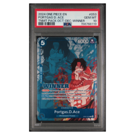 PORTGAS D. ACE #053 TNMT PACK OCT-DEC-WINNER PSA 10 - Front