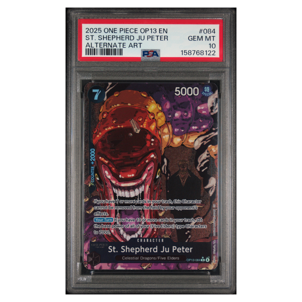 ST. SHEPHERD JU PETER #084 ALTERNATE ART PSA 10 - Front