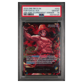 PORTGAS D. ACE #002 2ND ANN TOURNAMENT-WINNER PSA 10 - Front