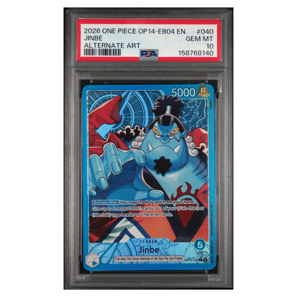 JINBE #040 ALTERNATE ART PSA 10 - Front
