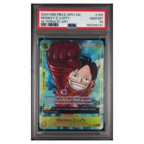 MONKEY D. LUFFY #109 ALTERNATE ART PSA 10 - Front