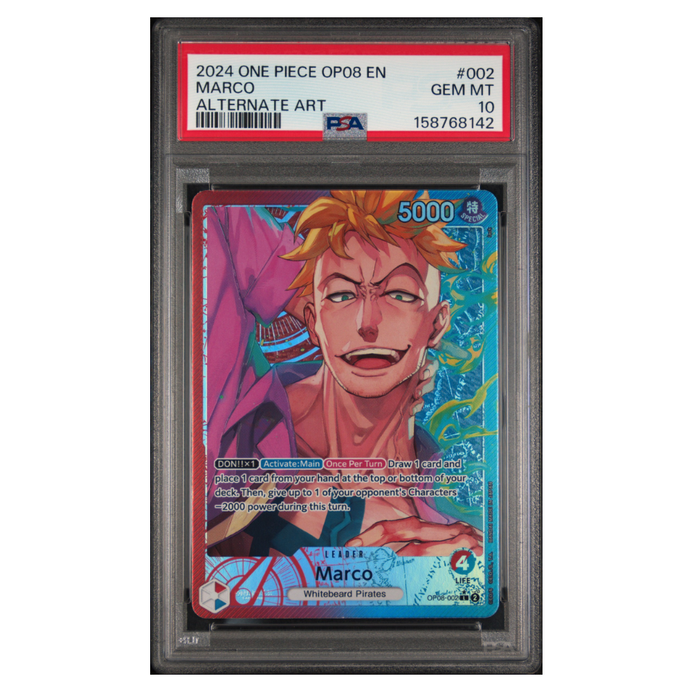 MARCO #002 ALTERNATE ART PSA 10 - Front