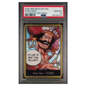 DON!! CARD ALTERNATE ART-GOLD PSA 10 - Front