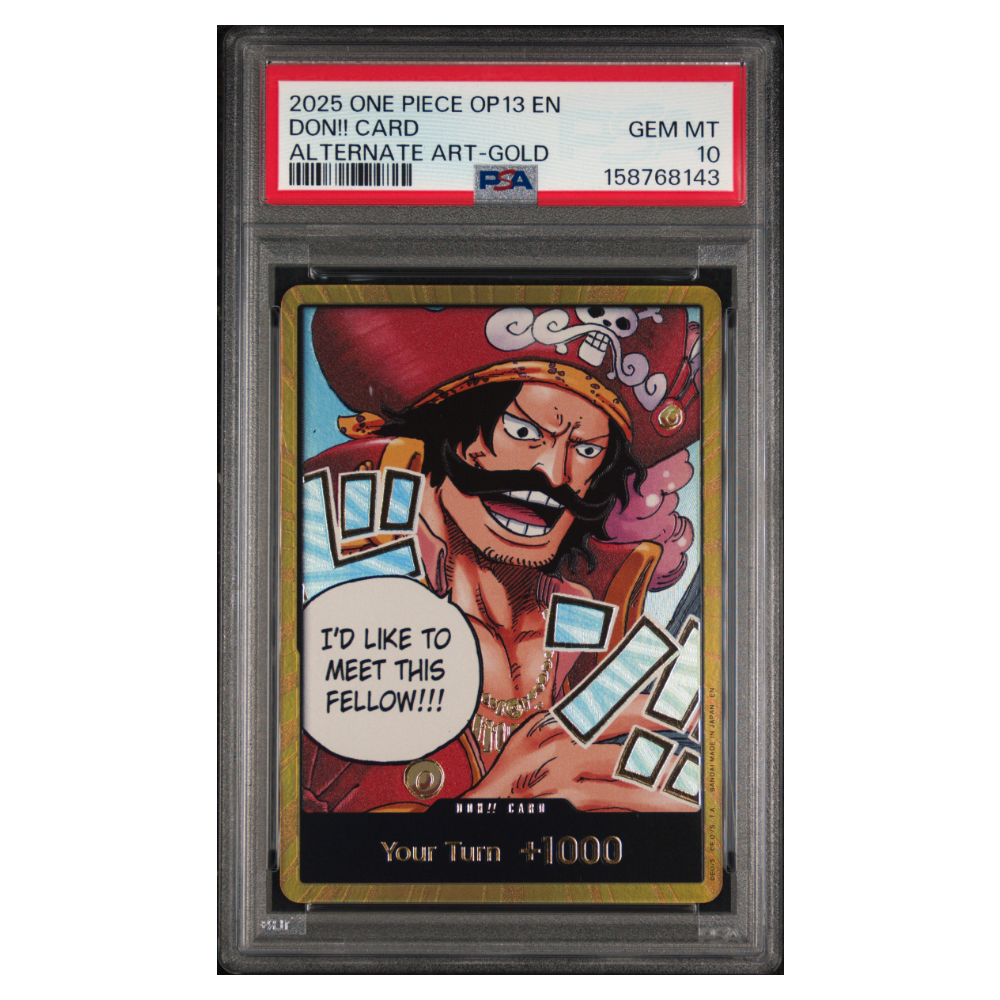 DON!! CARD ALTERNATE ART-GOLD PSA 10 - Front