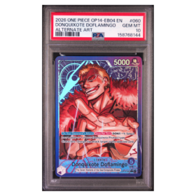 DONQUIXOTE DOFLAMINGO #060 ALTERNATE ART PSA 10 - Front