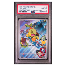 TURTWIG #040 FIRST PARTNER ILLUS COLL SER 1 PSA 10 - Front