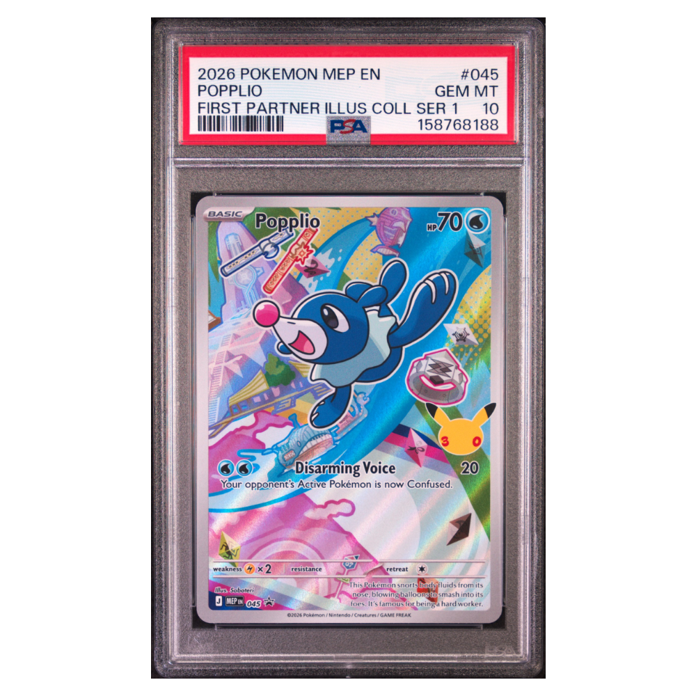 POPPLIO #045 FIRST PARTNER ILLUS COLL SER 1 PSA 10 - Front