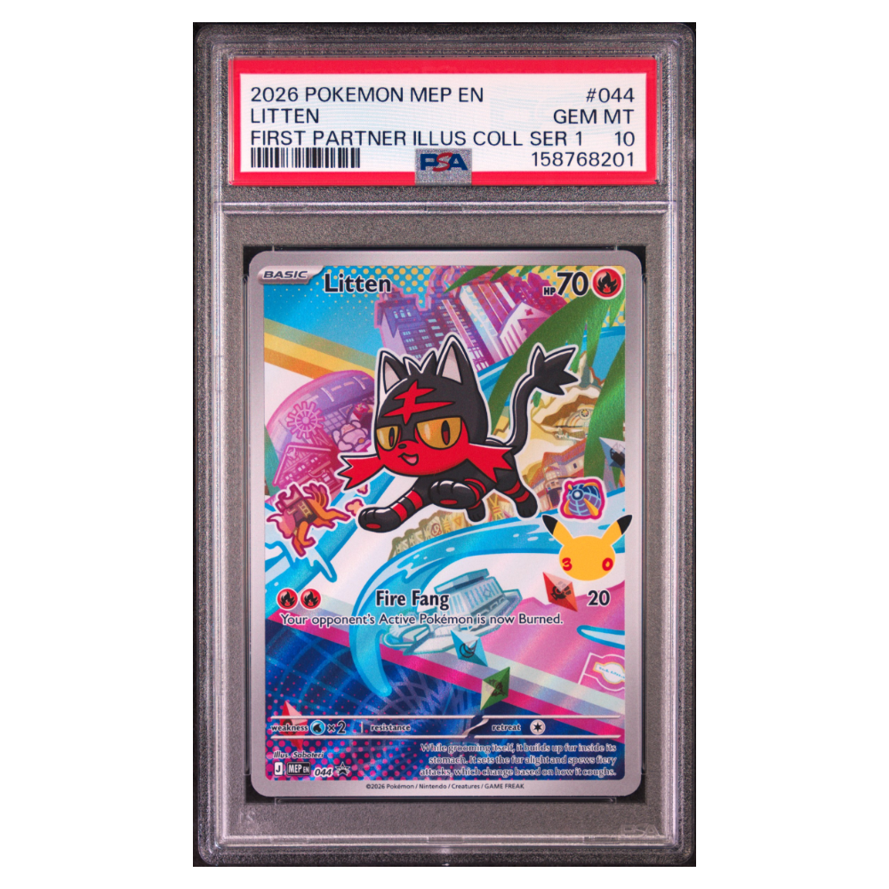 LITTEN #044 FIRST PARTNER ILLUS COLL SER 1 PSA 10 - Front