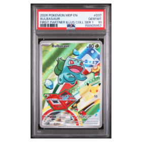 BULBASAUR #037 FIRST PARTNER ILLUS COLL SER 1 PSA 10 - Front