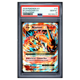 M CHARIZARD EX #13 EVOLUTIONS PSA 10 - Front