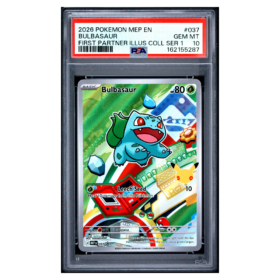 BULBASAUR #037 FIRST PARTNER ILLUS COLL SER 1 PSA 10 - Front