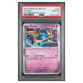 ZACIAN #015 PFL PRERELEASE-STAFF PSA 10 - Front