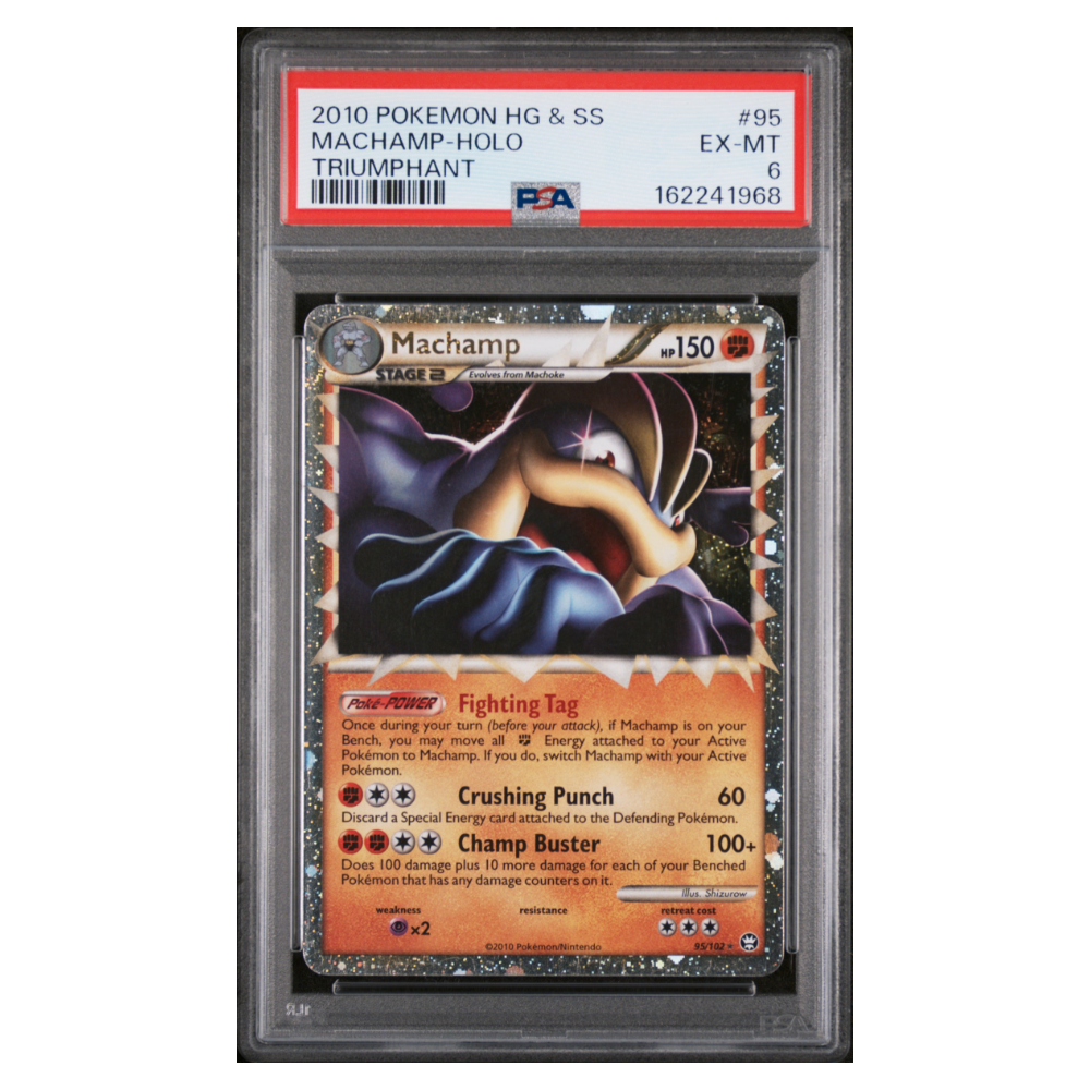 MACHAMP-HOLO #95 TRIUMPHANT PSA 6 - Front