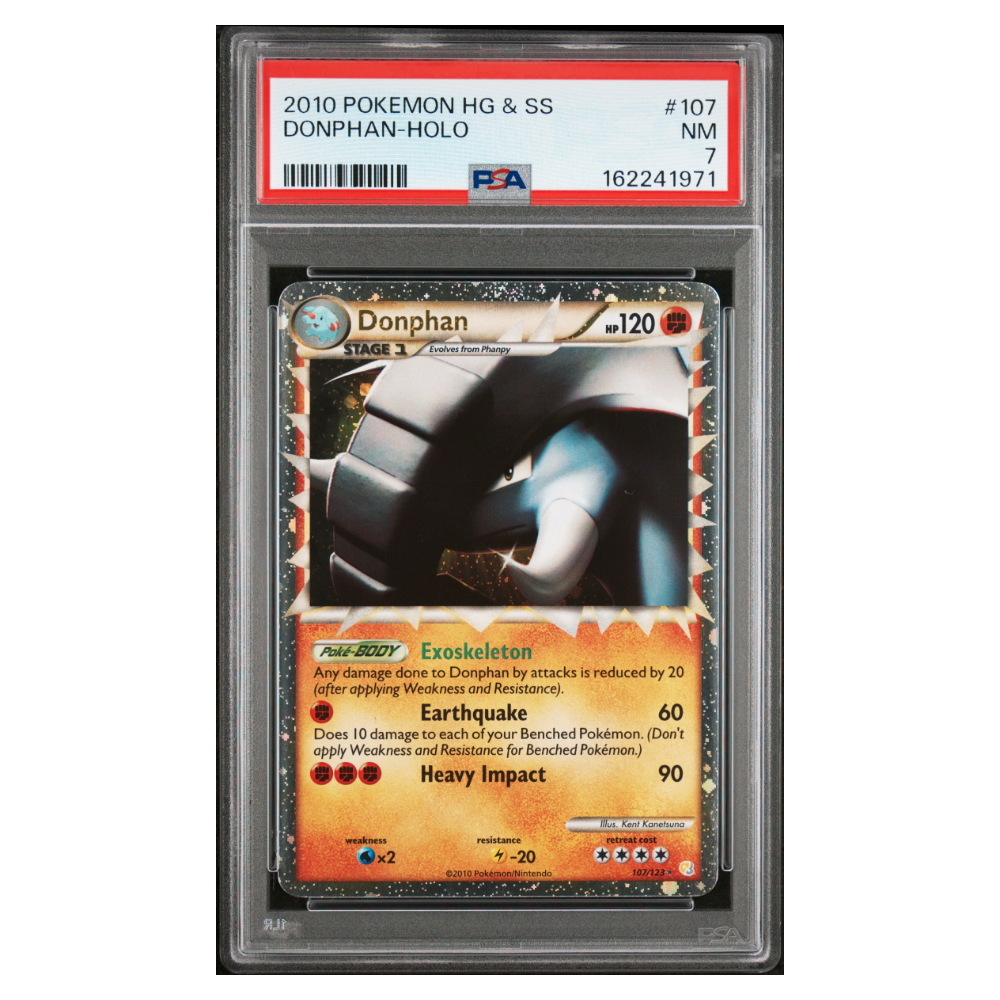 DONPHAN-HOLO #107 PSA 7 - Front