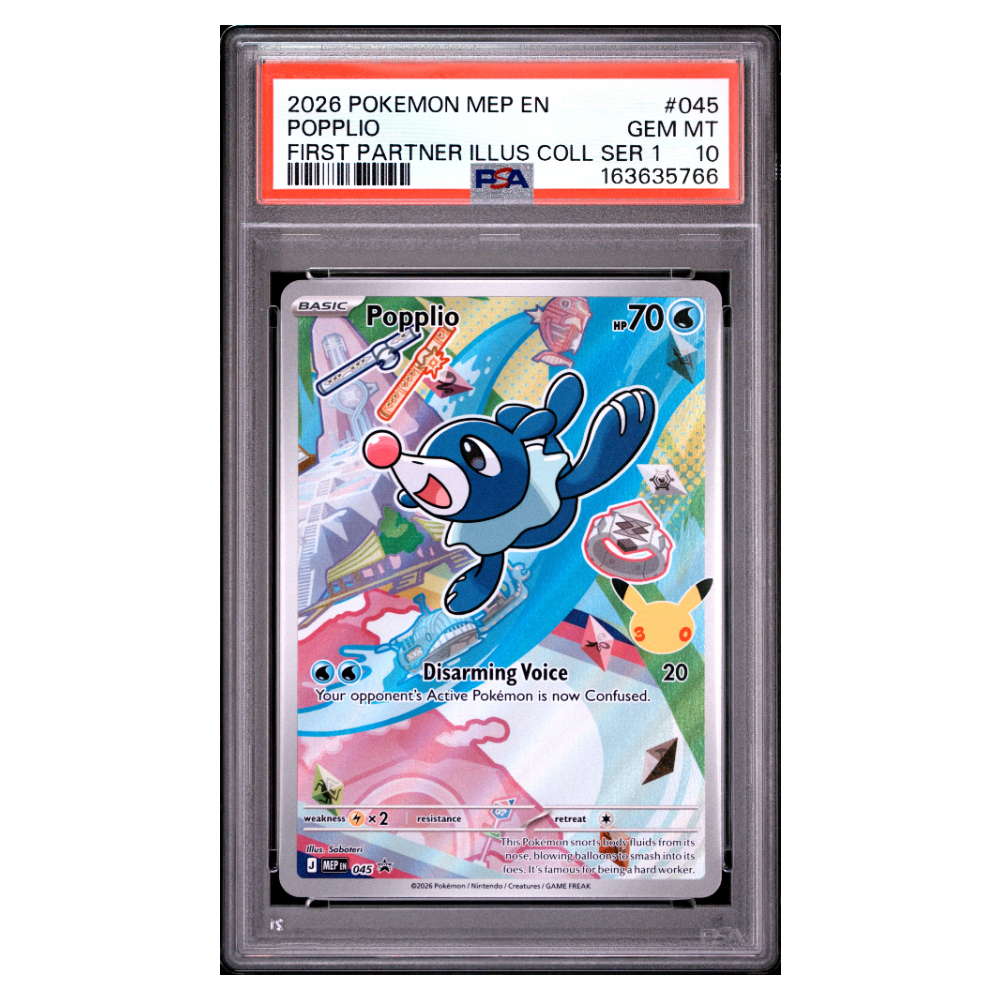 POPPLIO #045 FIRST PARTNER ILLUS COLL SER 1 PSA 10 - Front