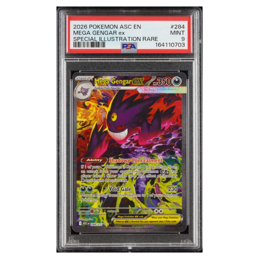 MEGA GENGAR ex #284 SPECIAL ILLUSTRATION RARE PSA 9 - Front