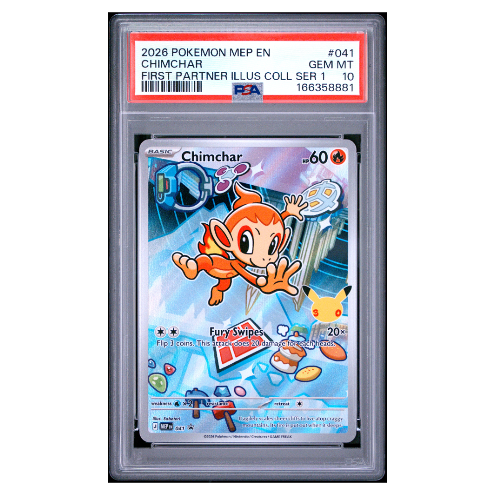 CHIMCHAR #041 FIRST PARTNER ILLUS COLL SER 1 PSA 10 - Front