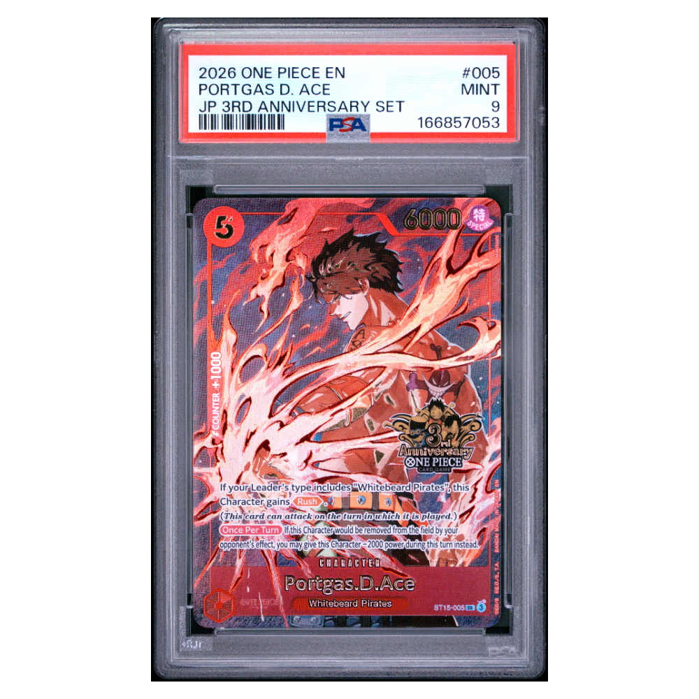 PORTGAS D. ACE #005 PSA 9 - Front
