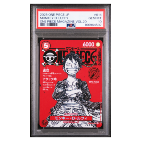 MONKEY D. LUFFY #014 ONE PIECE MAGAZINE VOL.20 PSA 10 - Front