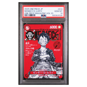 MONKEY D. LUFFY #014 ONE PIECE MAGAZINE VOL.20 PSA 10 - Front