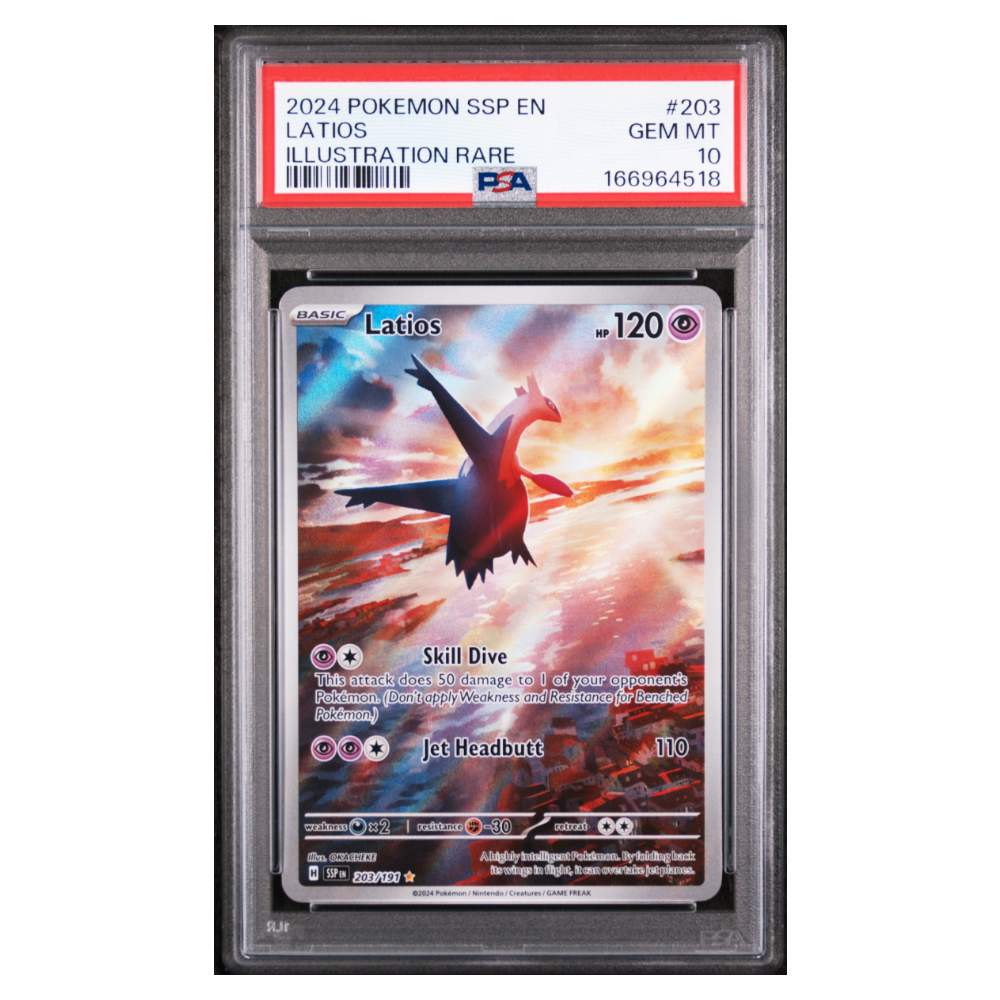 LATIOS #203 ILLUSTRATION RARE PSA 10 - Front