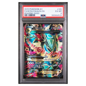 FA/M RAYQUAZA EX #105 ROARING SKIES PSA 6 - Front