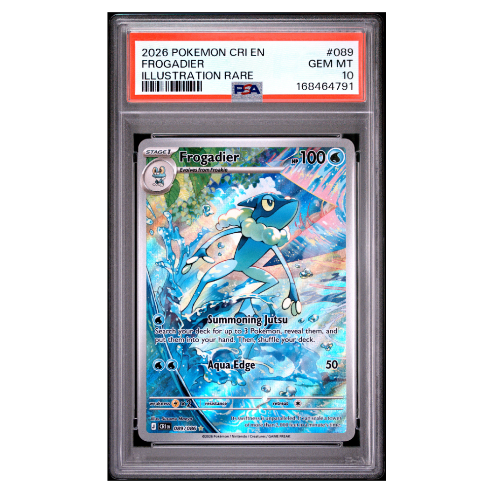 FROGADIER #089 ILLUSTRATION RARE PSA 10 - Front